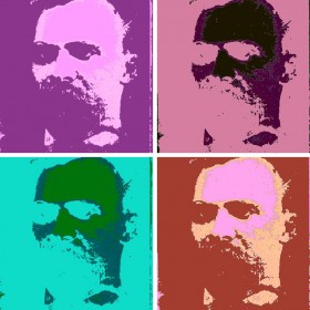 Friedrich Nietzsche (warholized)