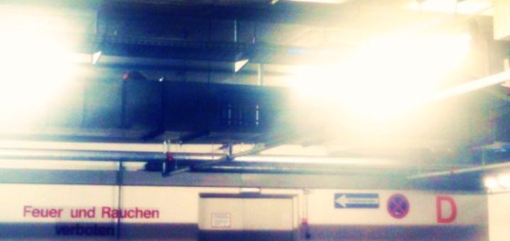 Tiefgarage: Feuer und Rauchen verboten
