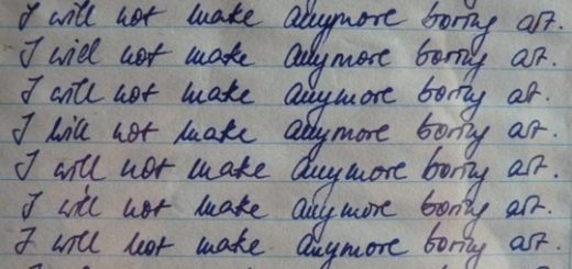 I will not make anymore boring art.