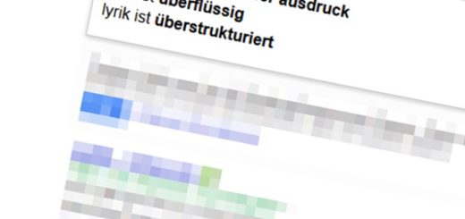 Suchmaschinenlyrik ist