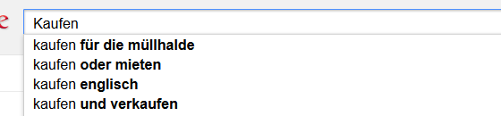 Kaufen für die Müllhalde