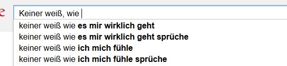 Keiner weiß wie