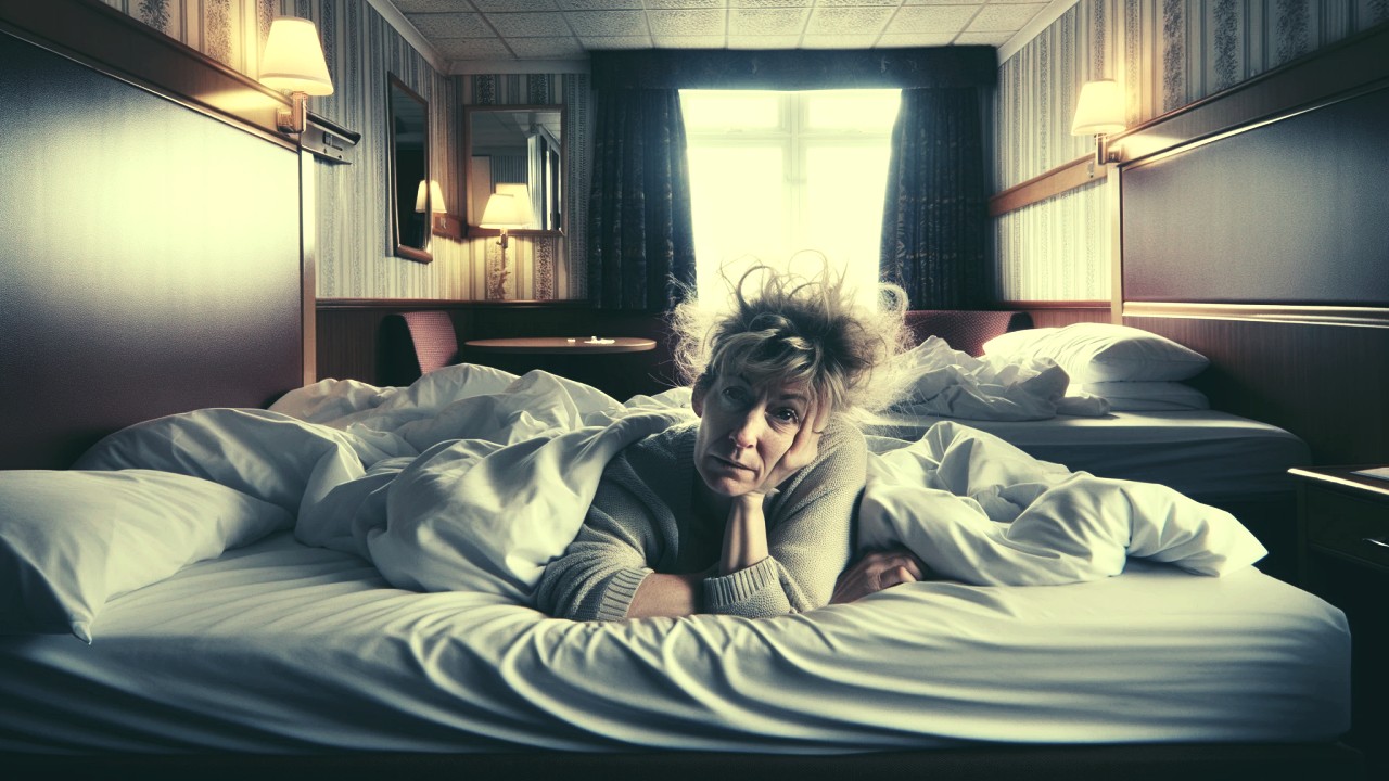 Du sollst nicht Ehebrechen im trostlosen Hotelzimmer